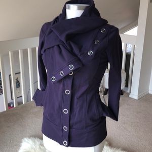 Brooklyn Industries purple cowl neck sweatshirt